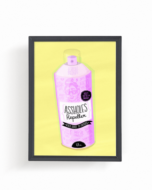 Assholes Repeller Small Poster