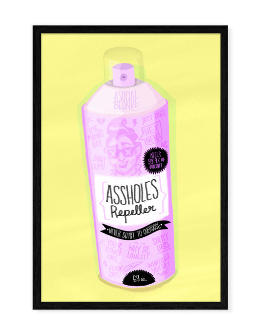 Assholes Repeller Large Poster