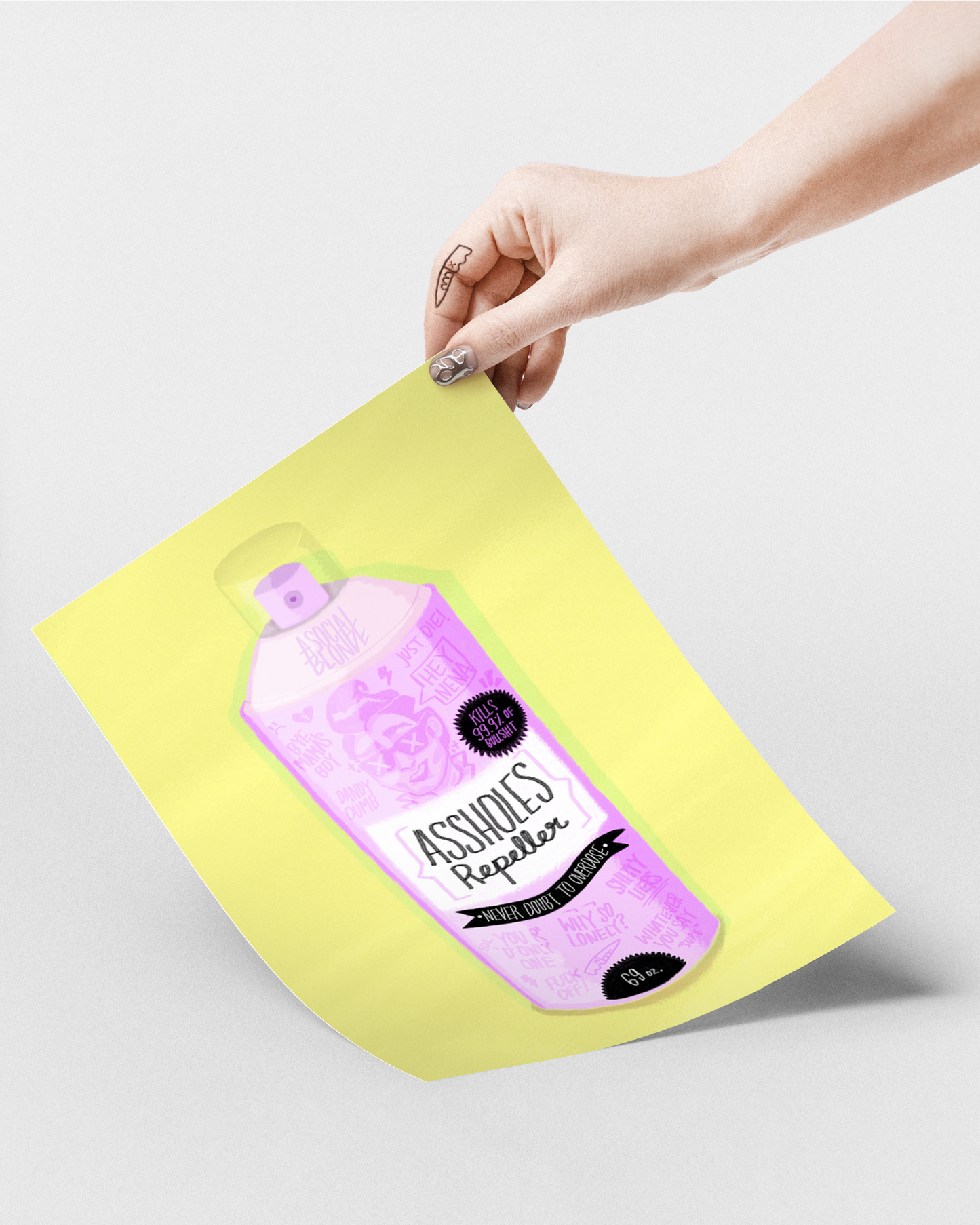 Assholes Repeller Medium Poster