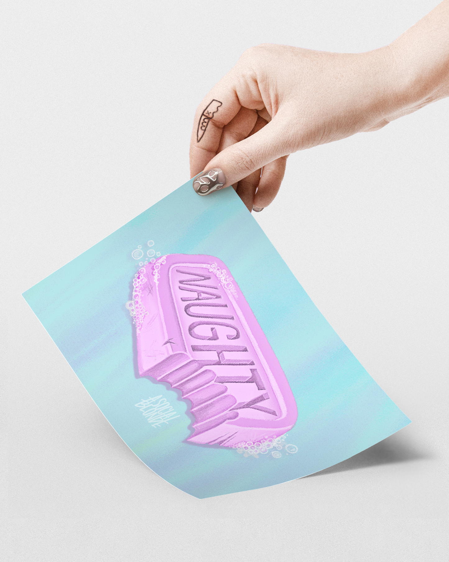 Naughty Soap Small Poster