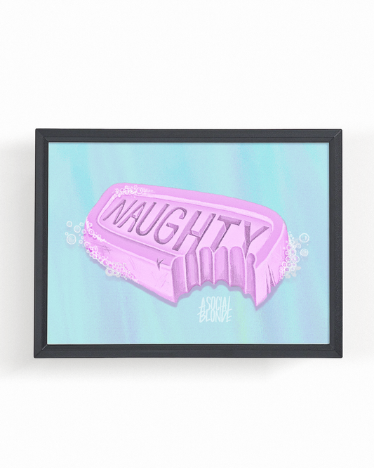 Naughty Soap Small Poster