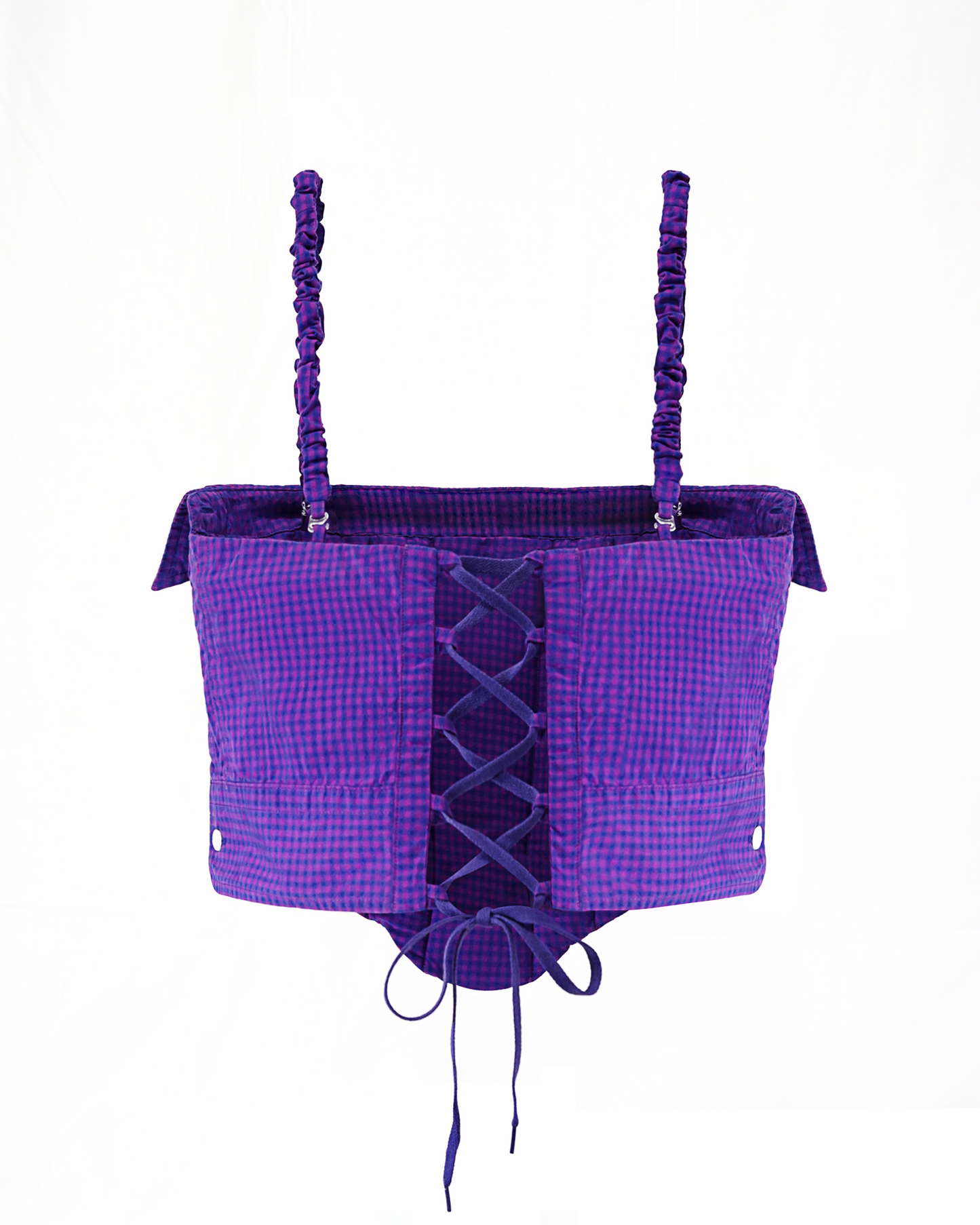 Purple Plaid Corset