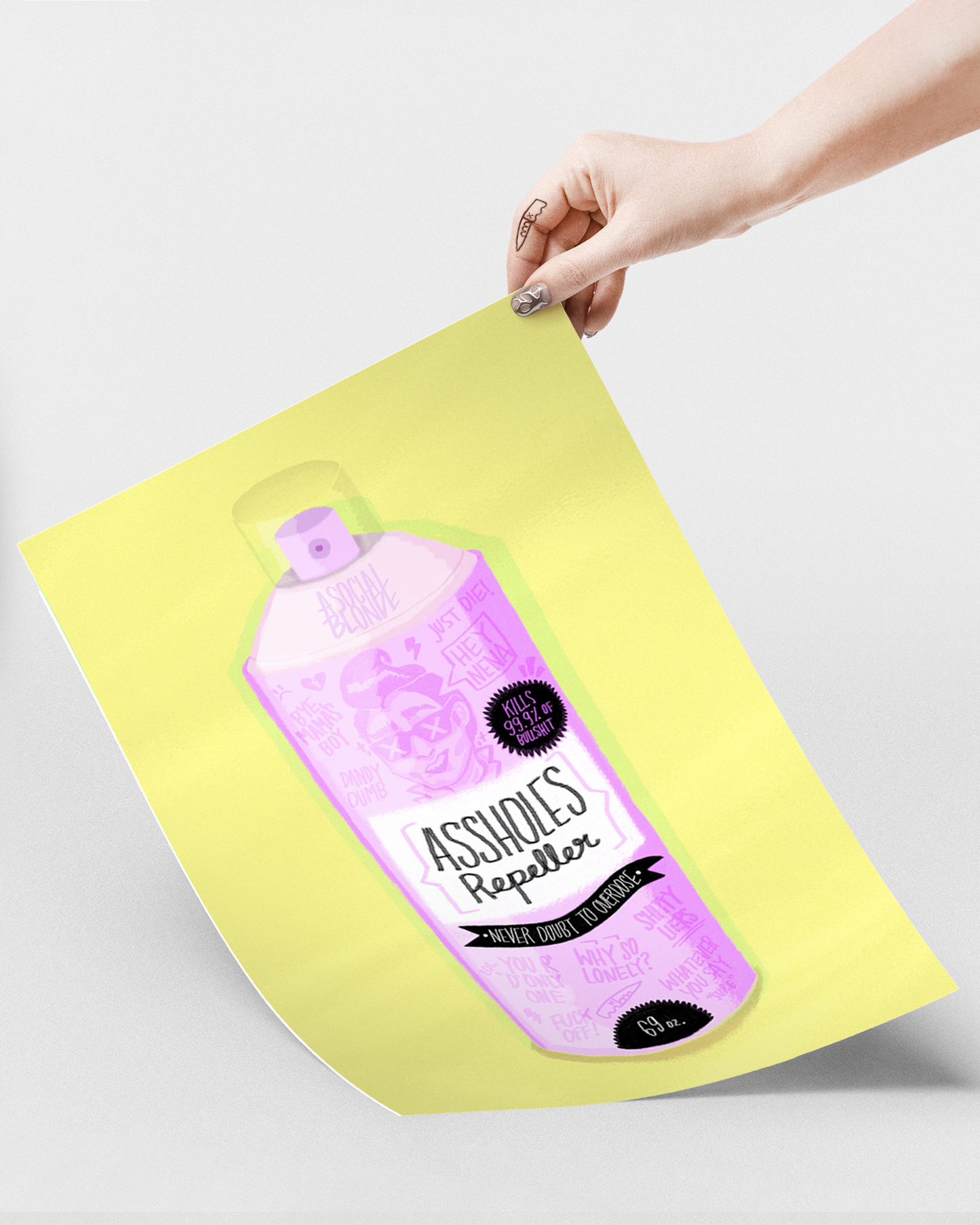 Assholes Repeller Large Poster