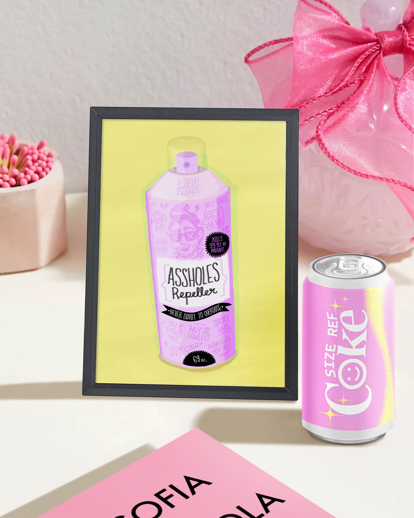 Assholes Repeller Small Poster