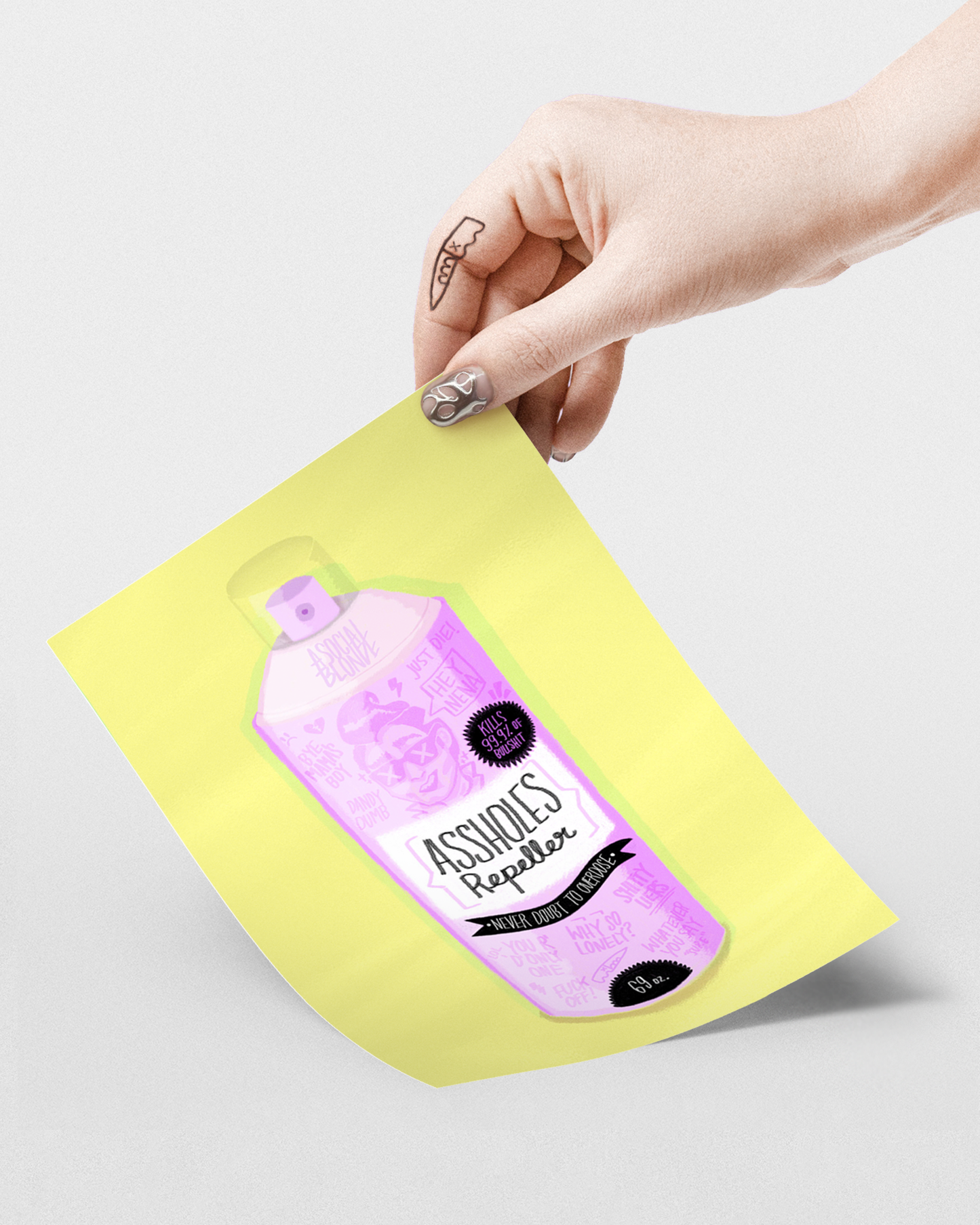 Assholes Repeller Small Poster