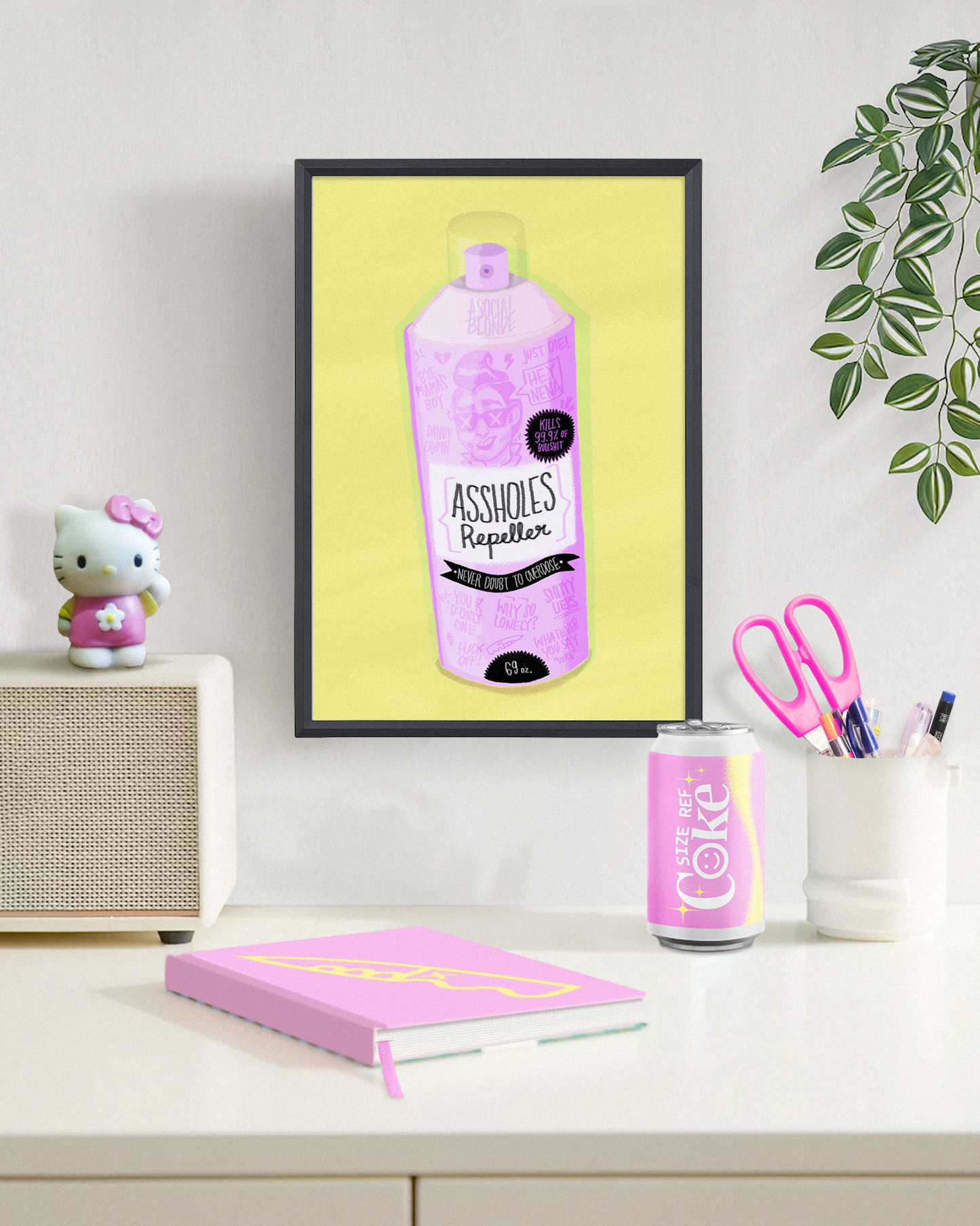 Assholes Repeller Medium Poster