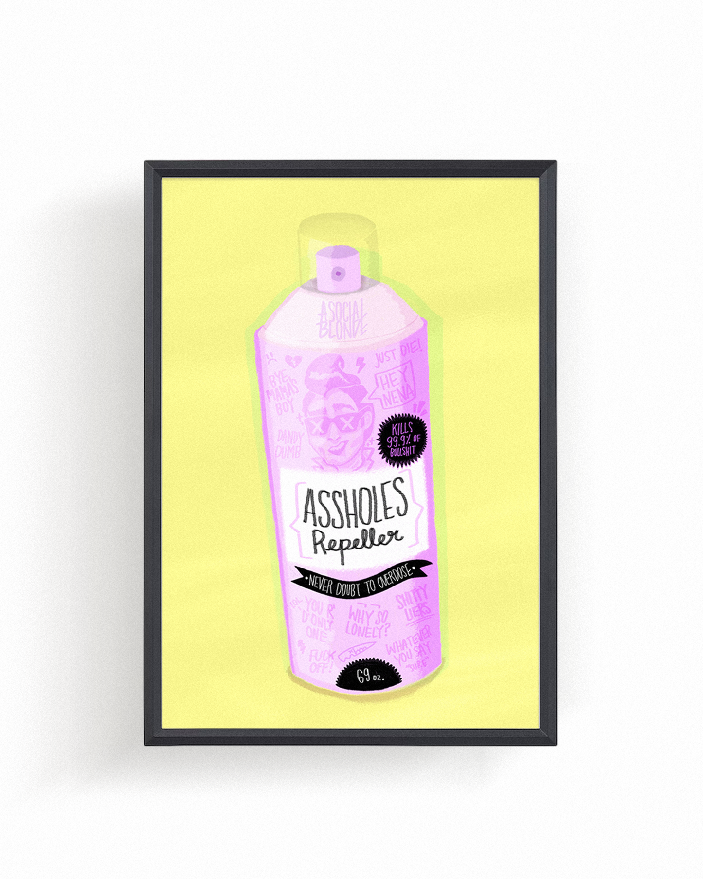 Assholes Repeller Medium Poster