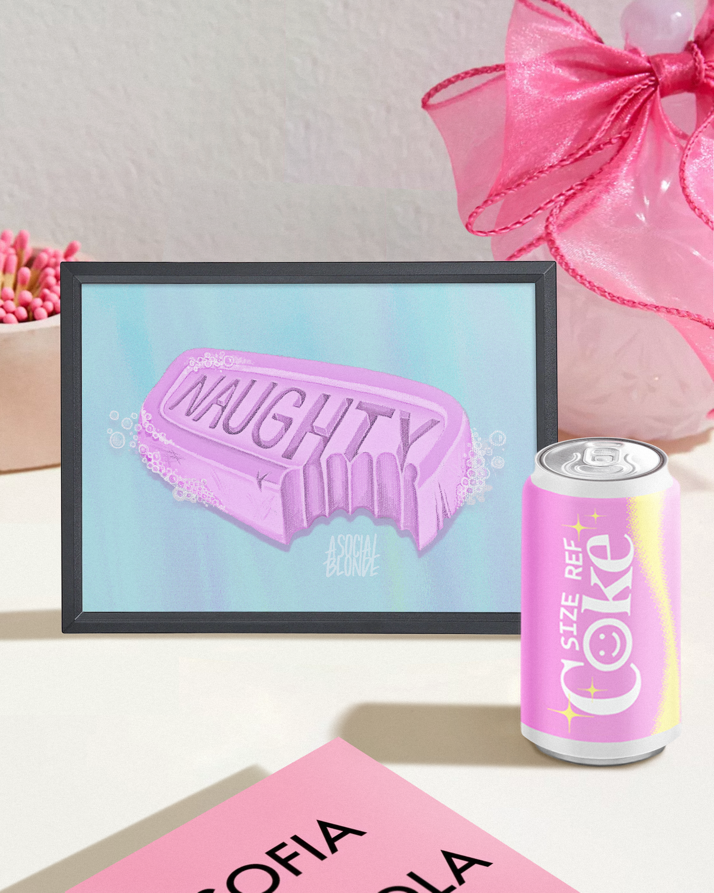 Naughty Soap Small Poster