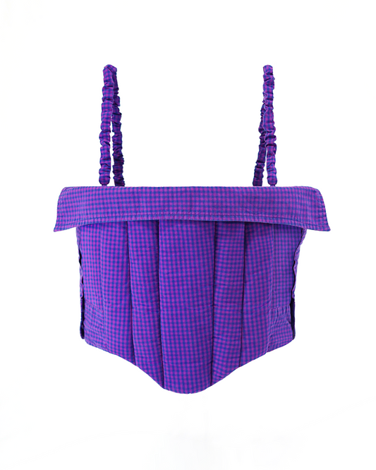 Purple Plaid Corset