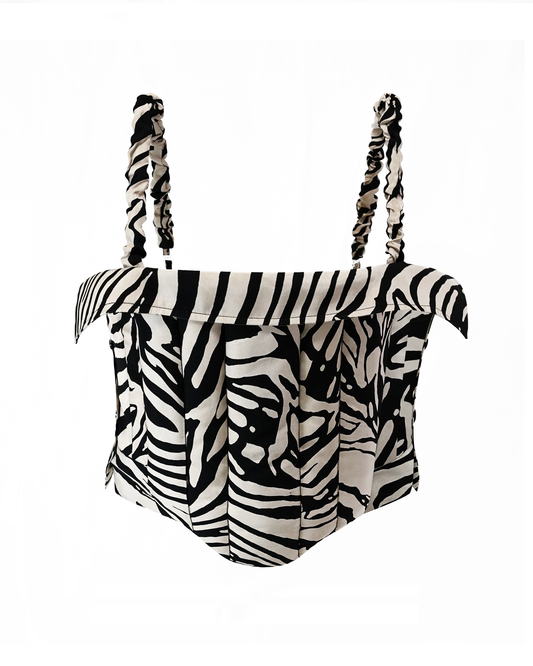 Zebra-Punk Corset